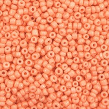 Glas rocailles kralen 11/0 (2mm) Coral orange